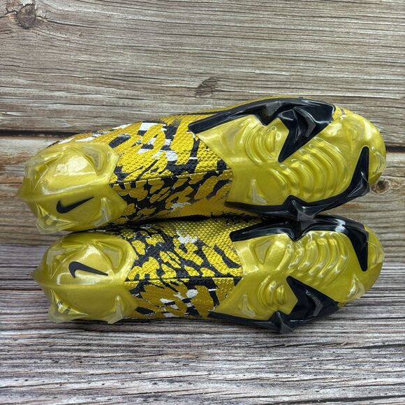 Size 12 USED Nike Vapor Edge Pro OBJ Metallic Gold Black Cleats CI4757-901 main image 7